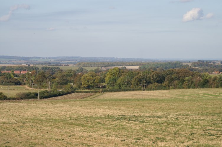 View down from the hills