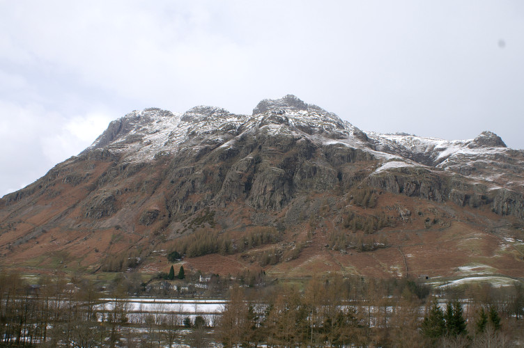 Langdale Pikes, across the valley Langdale Pikes, across the valley