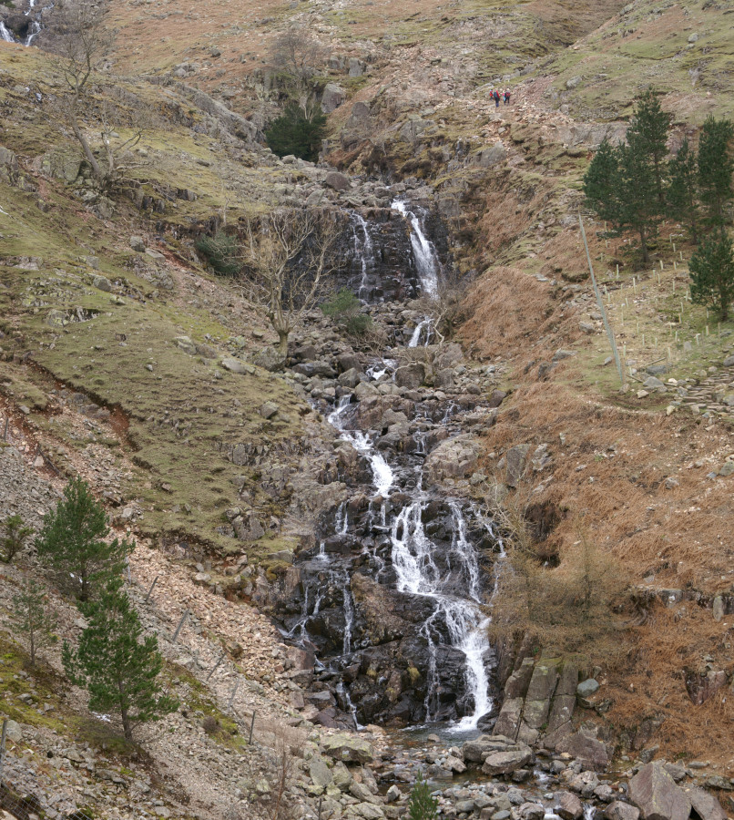 A waterfall off the Langdale Pikes A waterfall off the Langdale Pikes