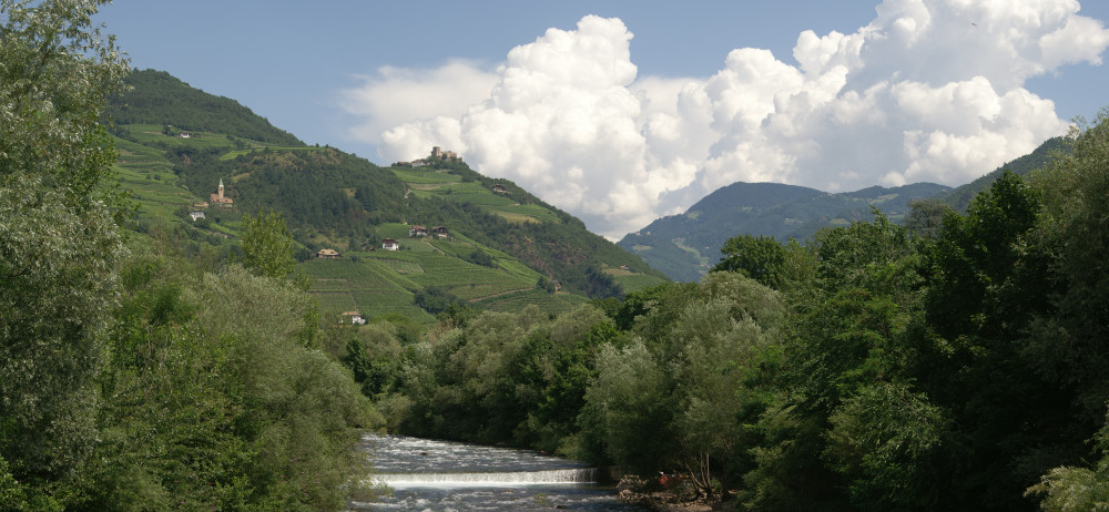 Up the river in Bolzano Up the river in Bolzano