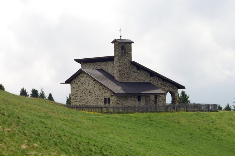 Church at the Plose ski centre Church at the Plose ski centre