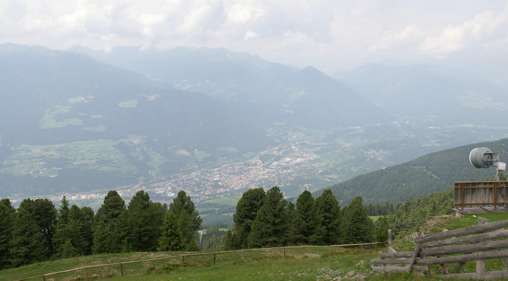 Bressanone from the Plose ski centre. Bressanone from the Plose ski centre.