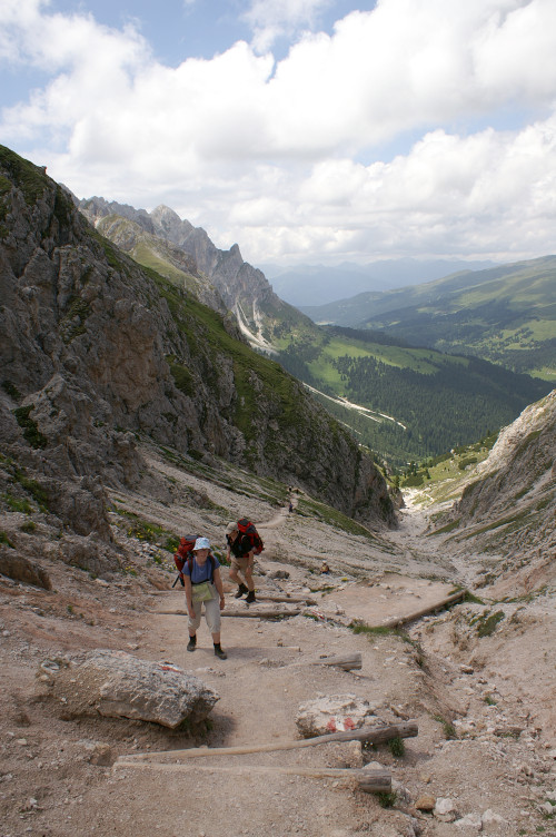 Ruth and Daniel coming up the pass Ruth and Daniel coming up the pass