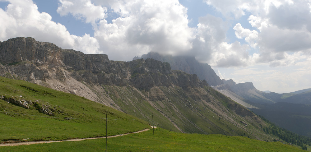 The Odles from the hostel The Odles from the hostel