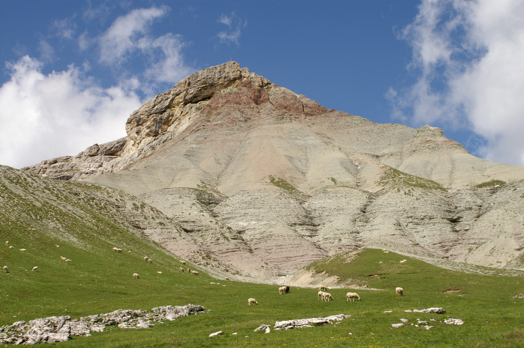 Mountain above the path Mountain above the path
