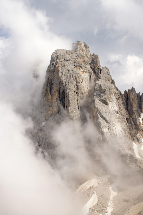Cime del Focobon in the clouds Cime del Focobon in the clouds