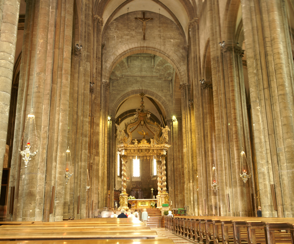 Inside the cathedral Inside the cathedral