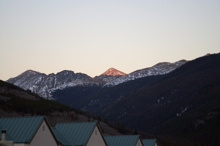 Sunset lighting only Torreys Peak Sunset lighting only Torreys Peak
