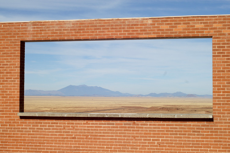 Window at the visitor centre Window at the visitor centre